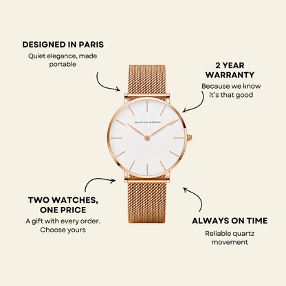 Trocadéro Watch Blush | Sore & Lisse