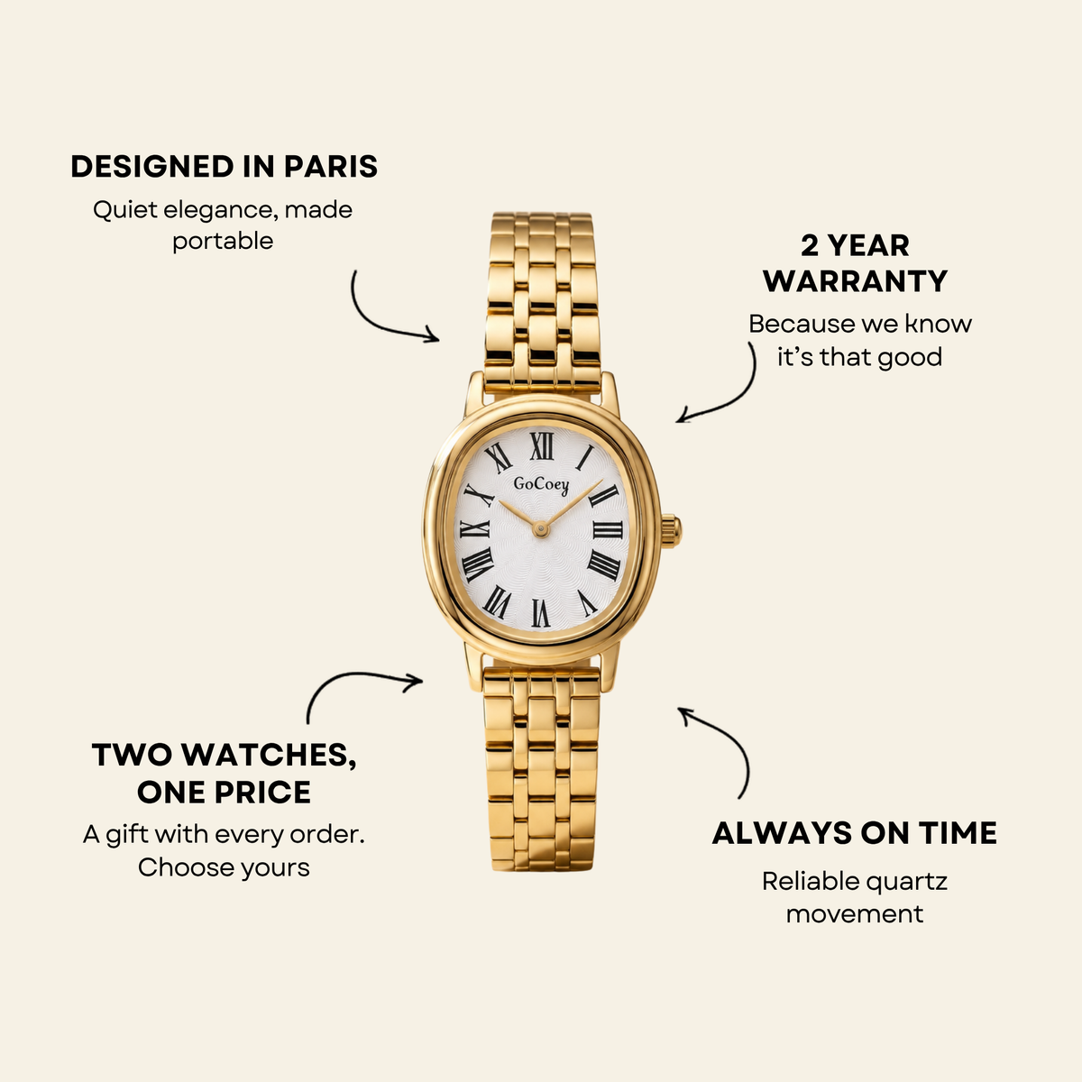 St-Germain Watch Gold | Sore & Lisse