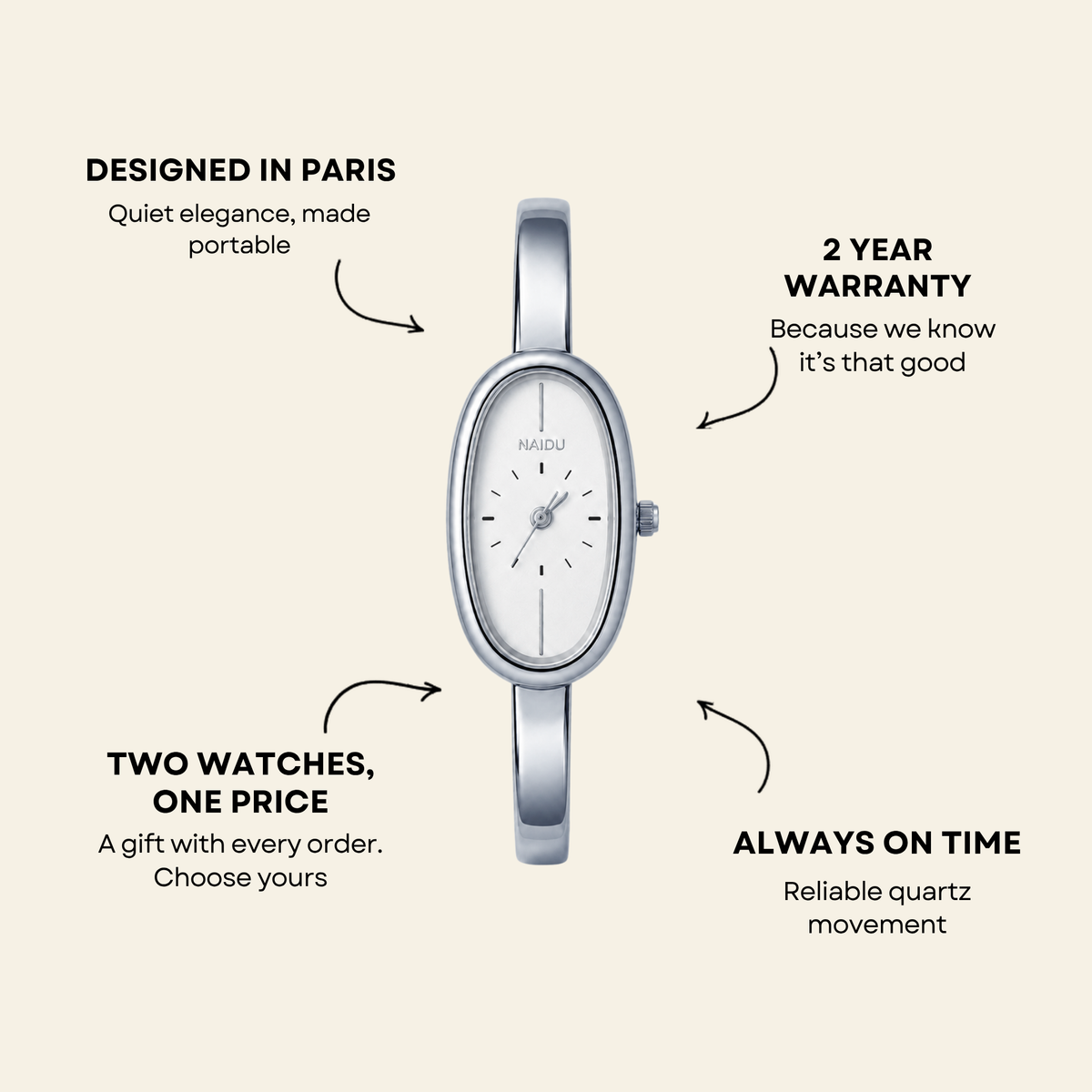 Passy Watch Silver | Sore & Lisse