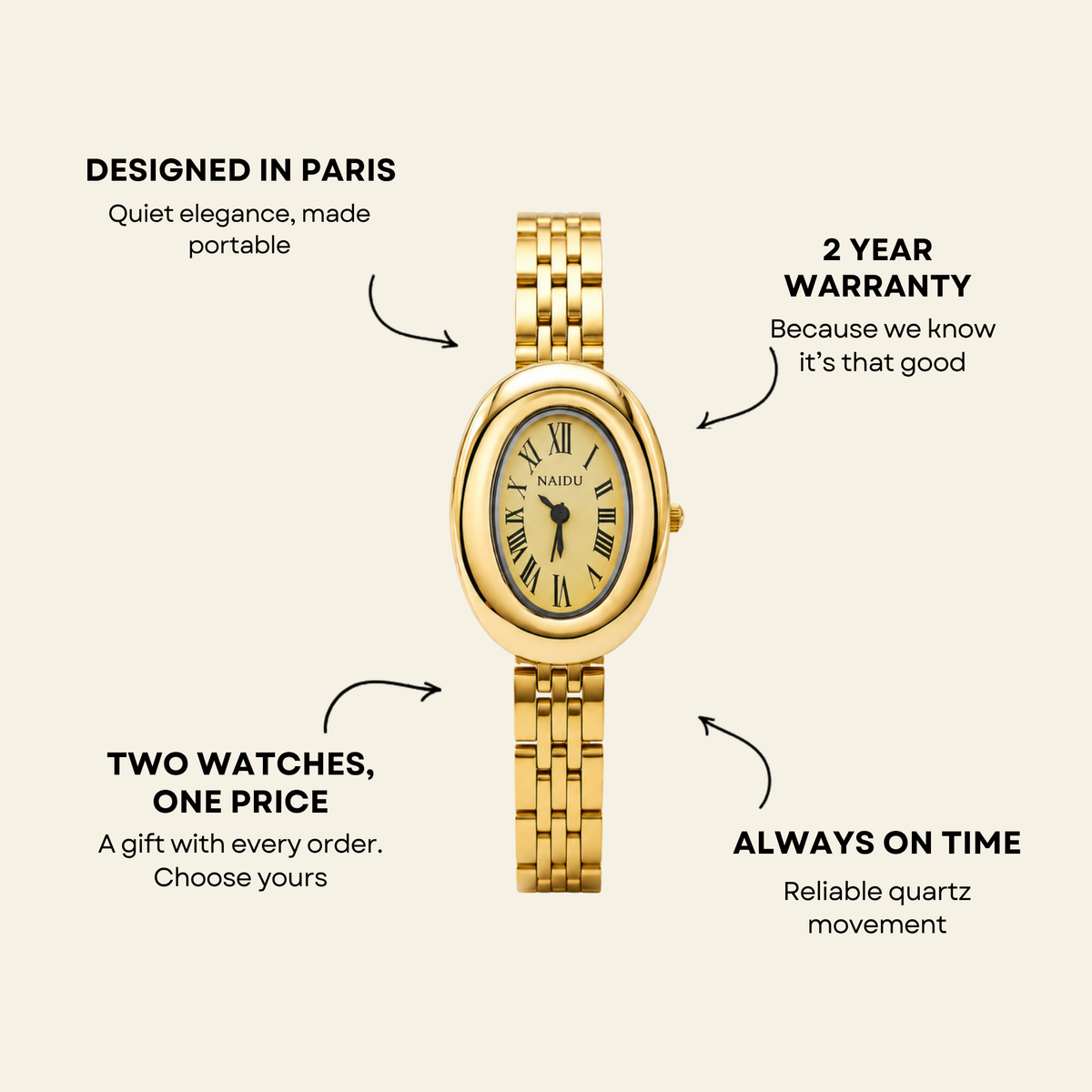 Opéra Watch Gold | Sore & Lisse