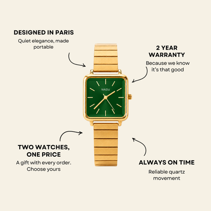 Le Marais Watch Emerald | Sore & Lisse