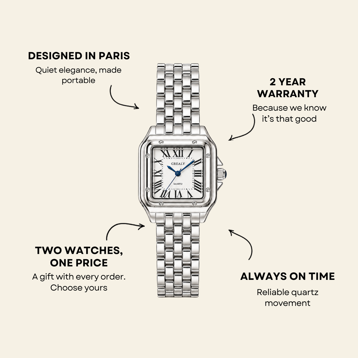 Le Marais Watch Argent | Sore & Lisse
