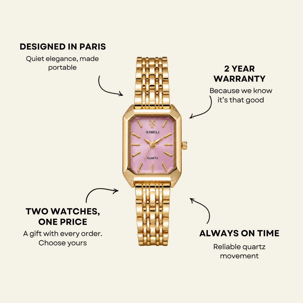 Le Marais Watch Petal | Sore & Lisse