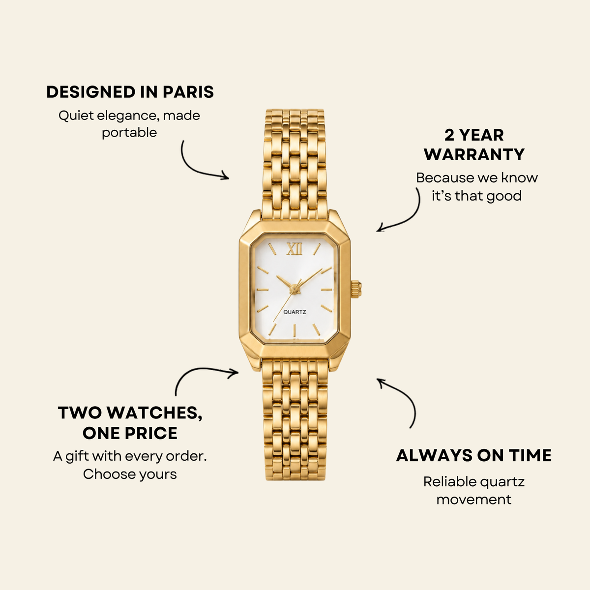 Le Marais Watch Gold | Sore & Lisse